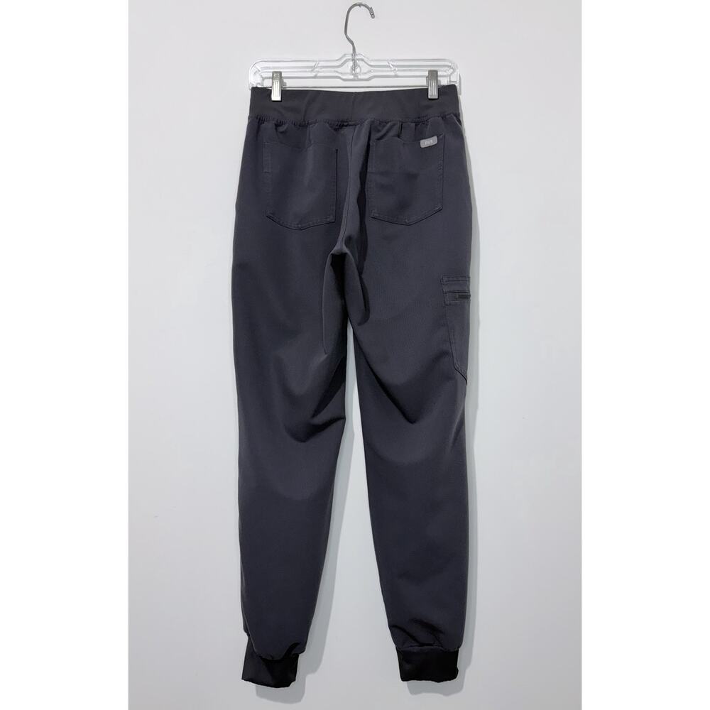 FIGS Zamora Jogger Scrub Pant Women S Gray Pocket Drawstring Elastic Waist Logo - Picture 4 of 15